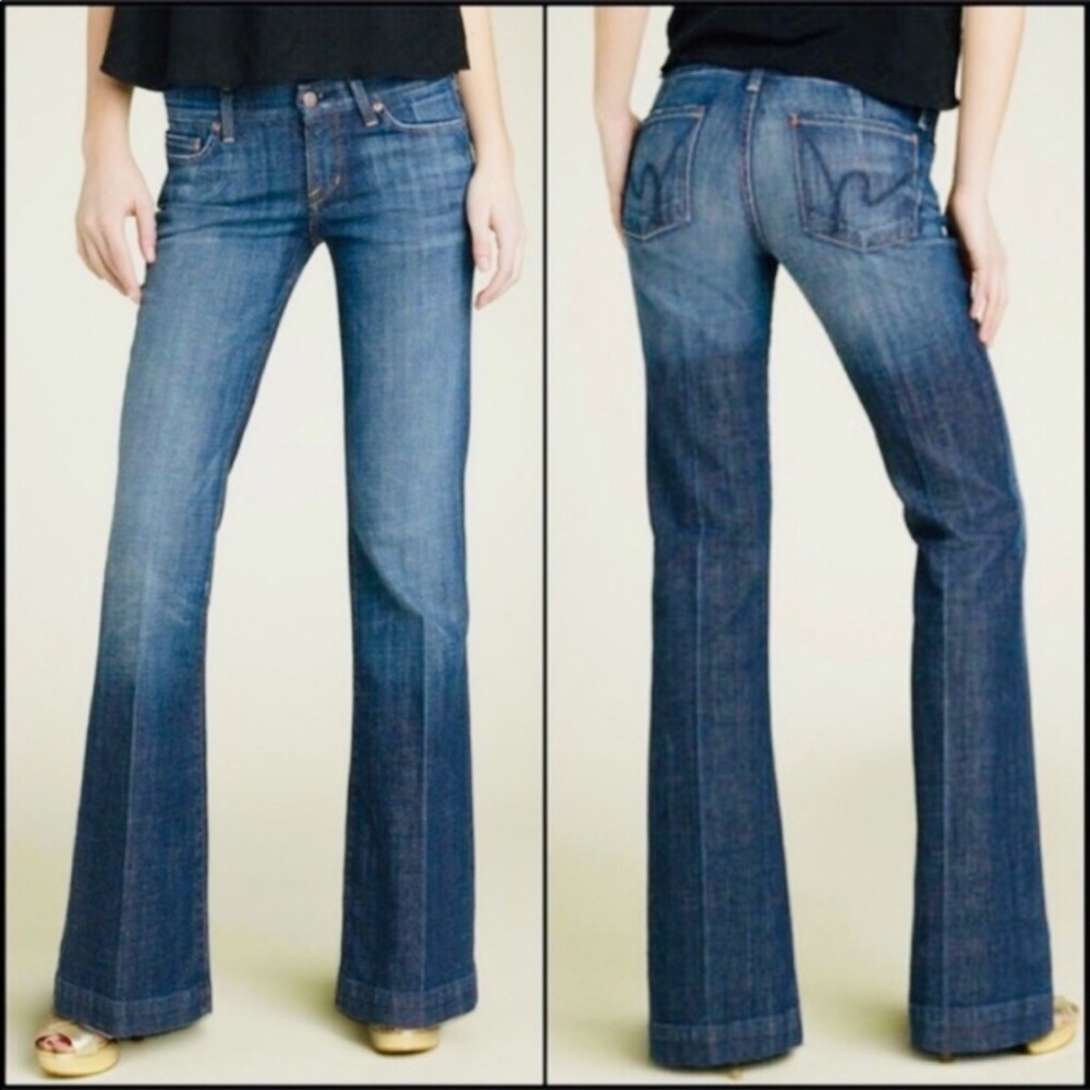 COH Faye Stretch Low Waist Full Leg Jeans 27